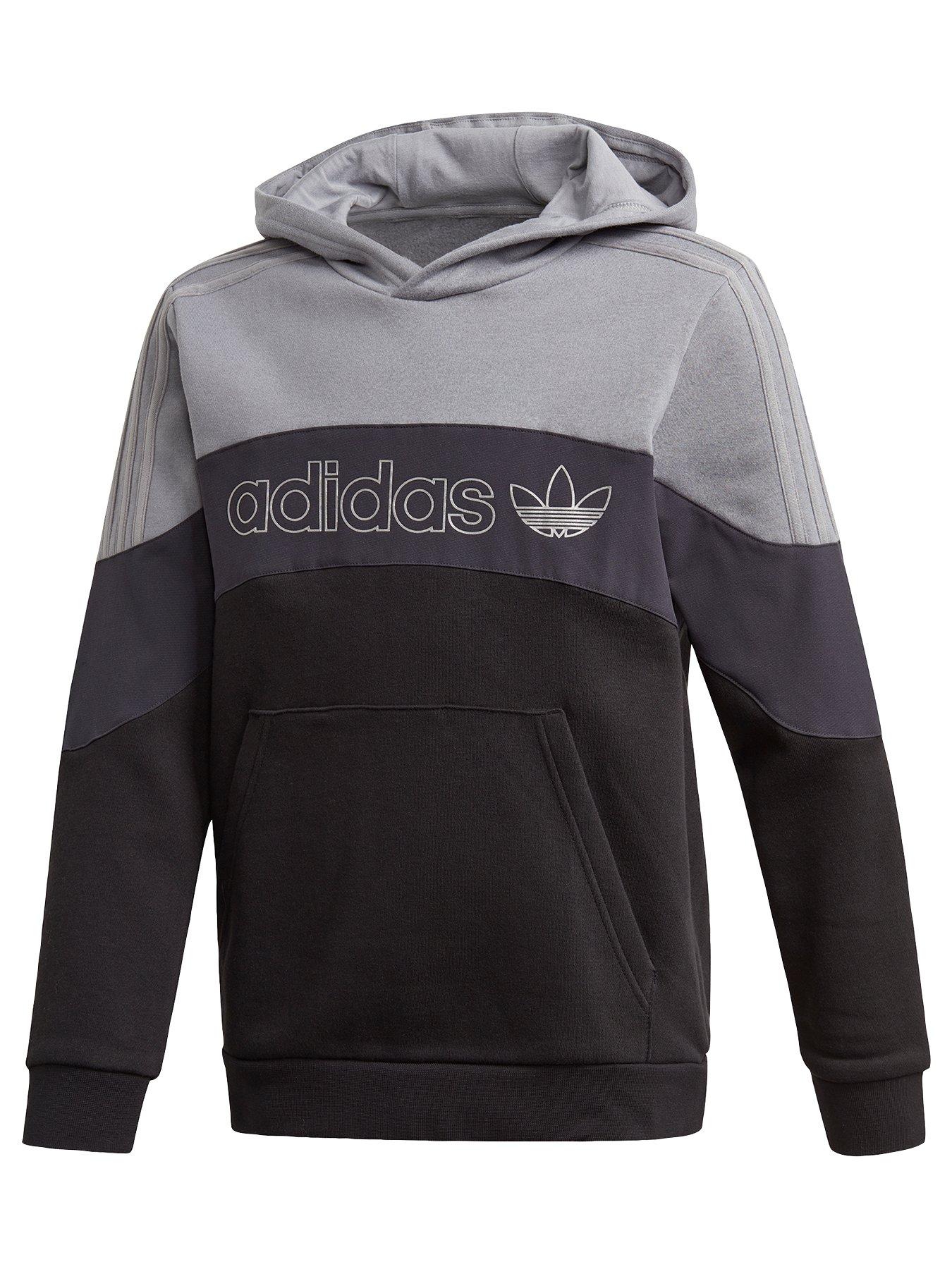 adidas originals logo overhead hooded tracksuit infant