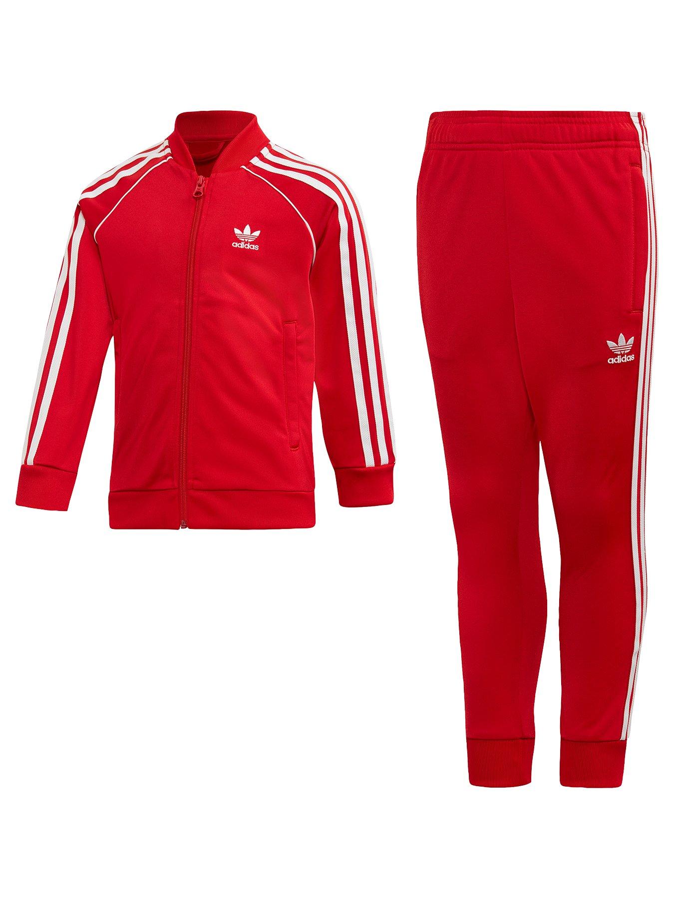 baby boy red adidas tracksuit