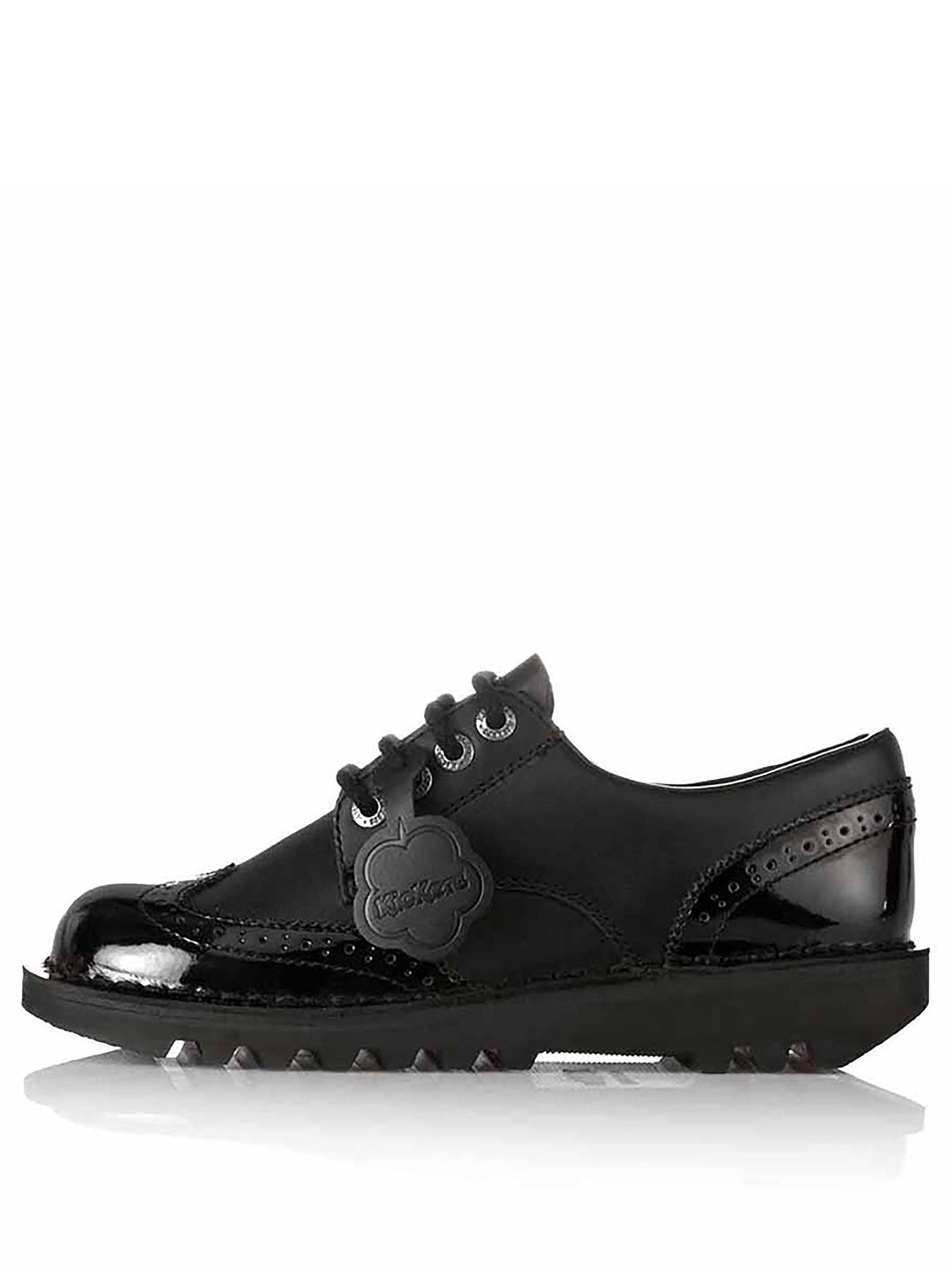 undefined Kick Lo Brogue Leather Shoe - Black