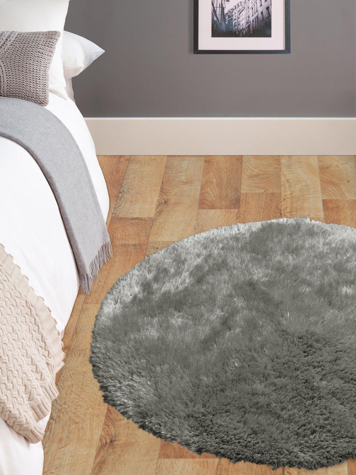  image of the-very-collection-circle-rug-grey