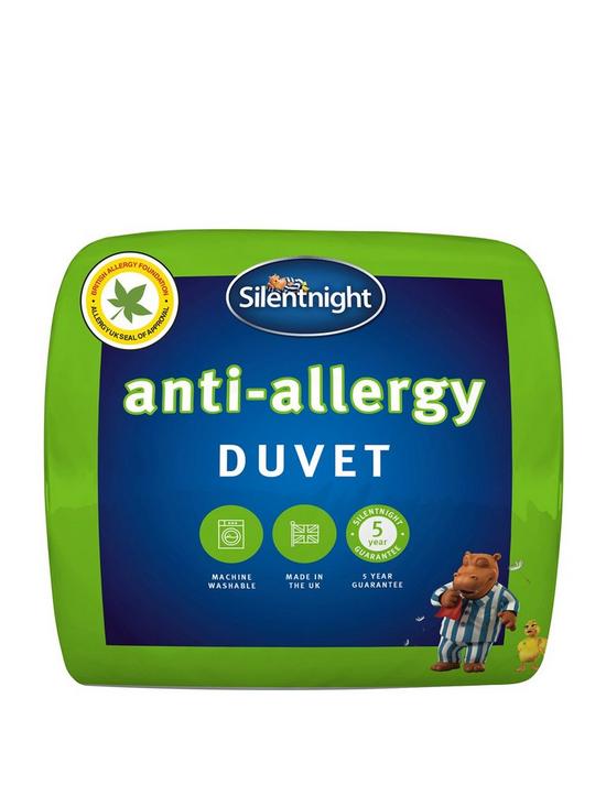 front image of silentnight-anti-allergy-single-duvet-105-tog-white