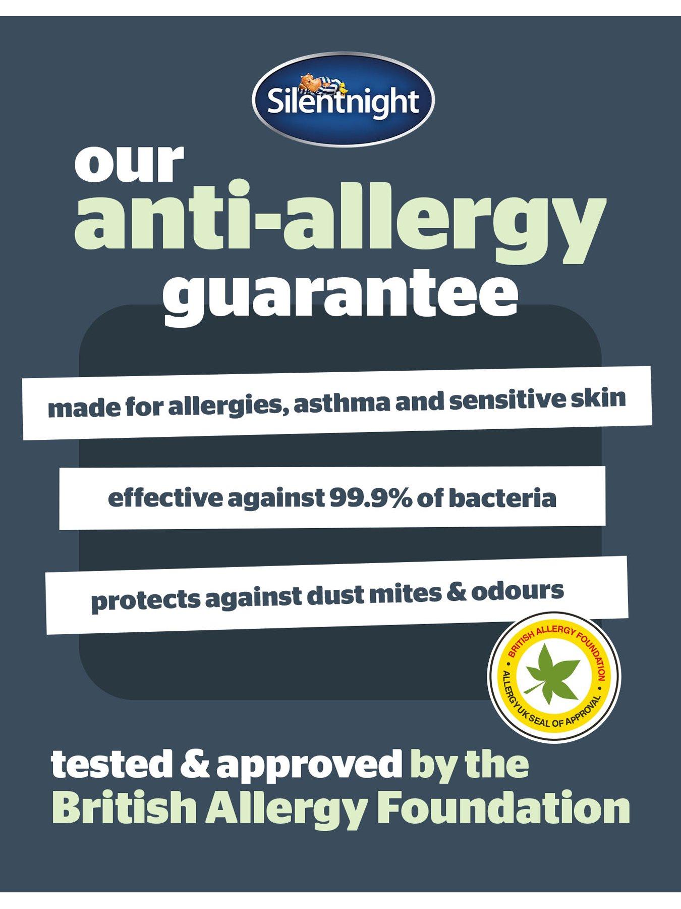 Image 2 of 2 of Silentnight Anti-Allergy 10.5 Tog Duvet, Pillow Pair and Mattress Topper Bedding Bundle - White