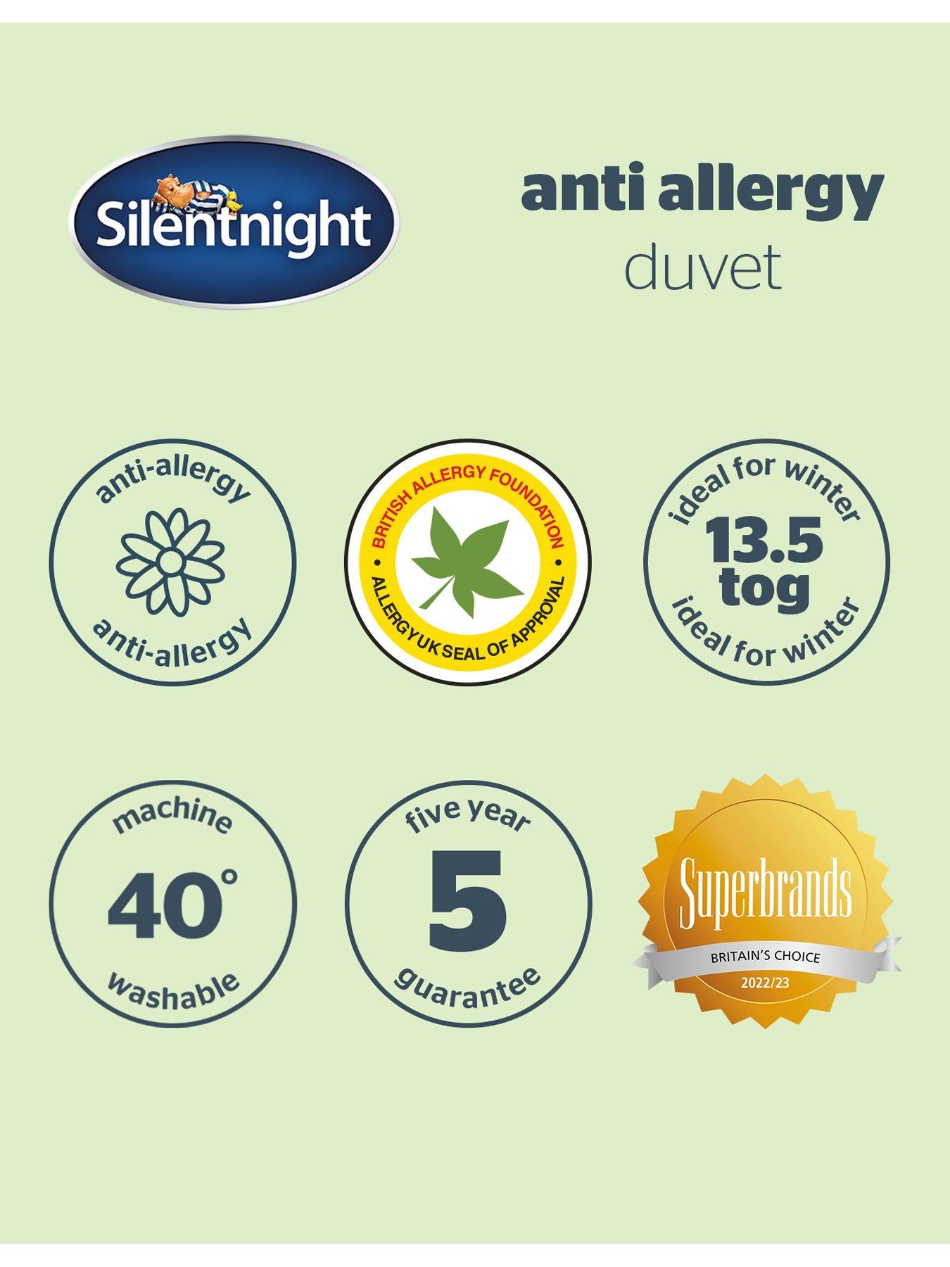 Image 7 of 7 of Silentnight Anti-Allergy Single Duvet 13.5 tog - White