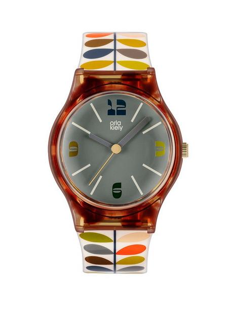 orla-kiely-orla-kiely-bobby-tortoise-shell-case-multi-colour-stem-print-strap-watch