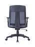  image of alphason-laguna-fabric-and-mesh-back-chair-black