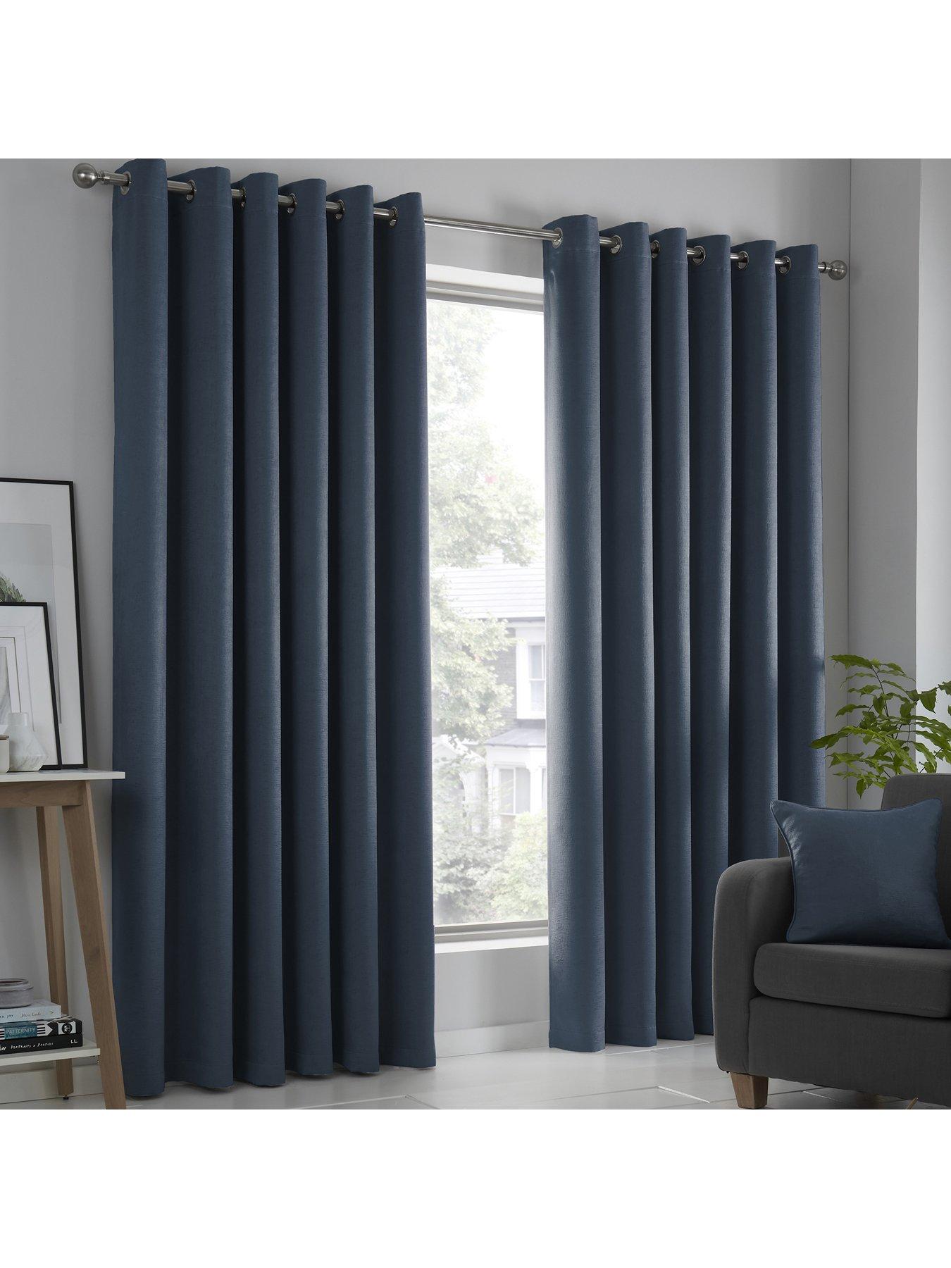 Fusion Strata Dim-Out Eyelet Curtains