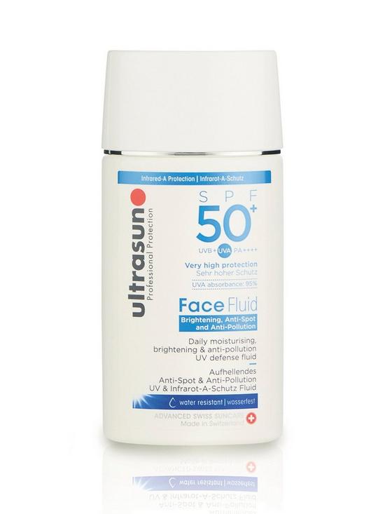 front image of ultrasun-anti-pollution-face-fluid-spf50-50ml
