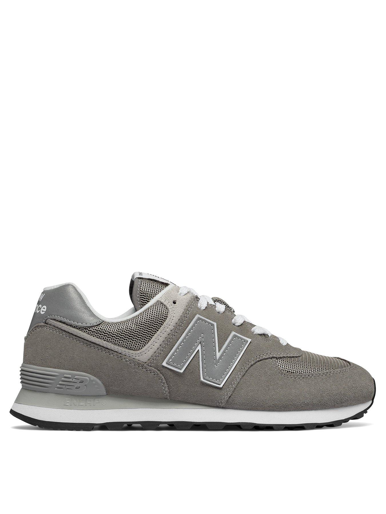 grey nb trainers