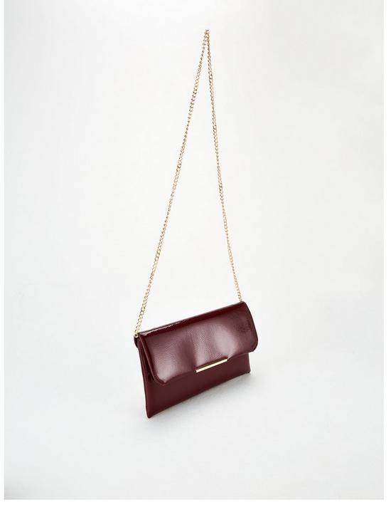 back image of v-by-very-katrina-clutch-bag-burgundy