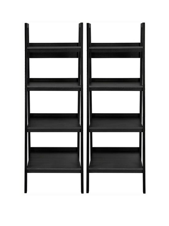 front image of set-of-2nbsplawrence-ladder-bookcases