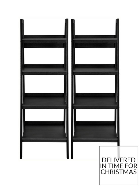 front image of dorel-home-set-of-2nbsplawrence-ladder-bookcases