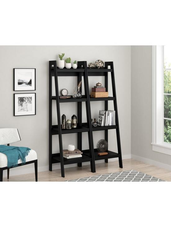 stillFront image of set-of-2nbsplawrence-ladder-bookcases