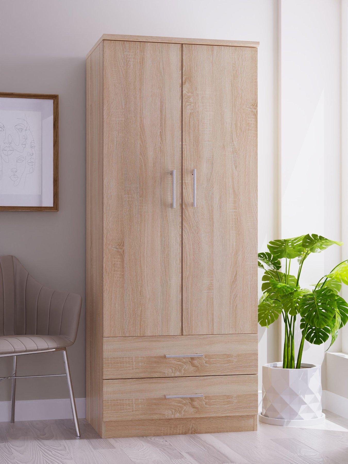 SWIFT Halton Ready Assembled 2 Drawer, 2 Door Wardrobe - FSC® Certified