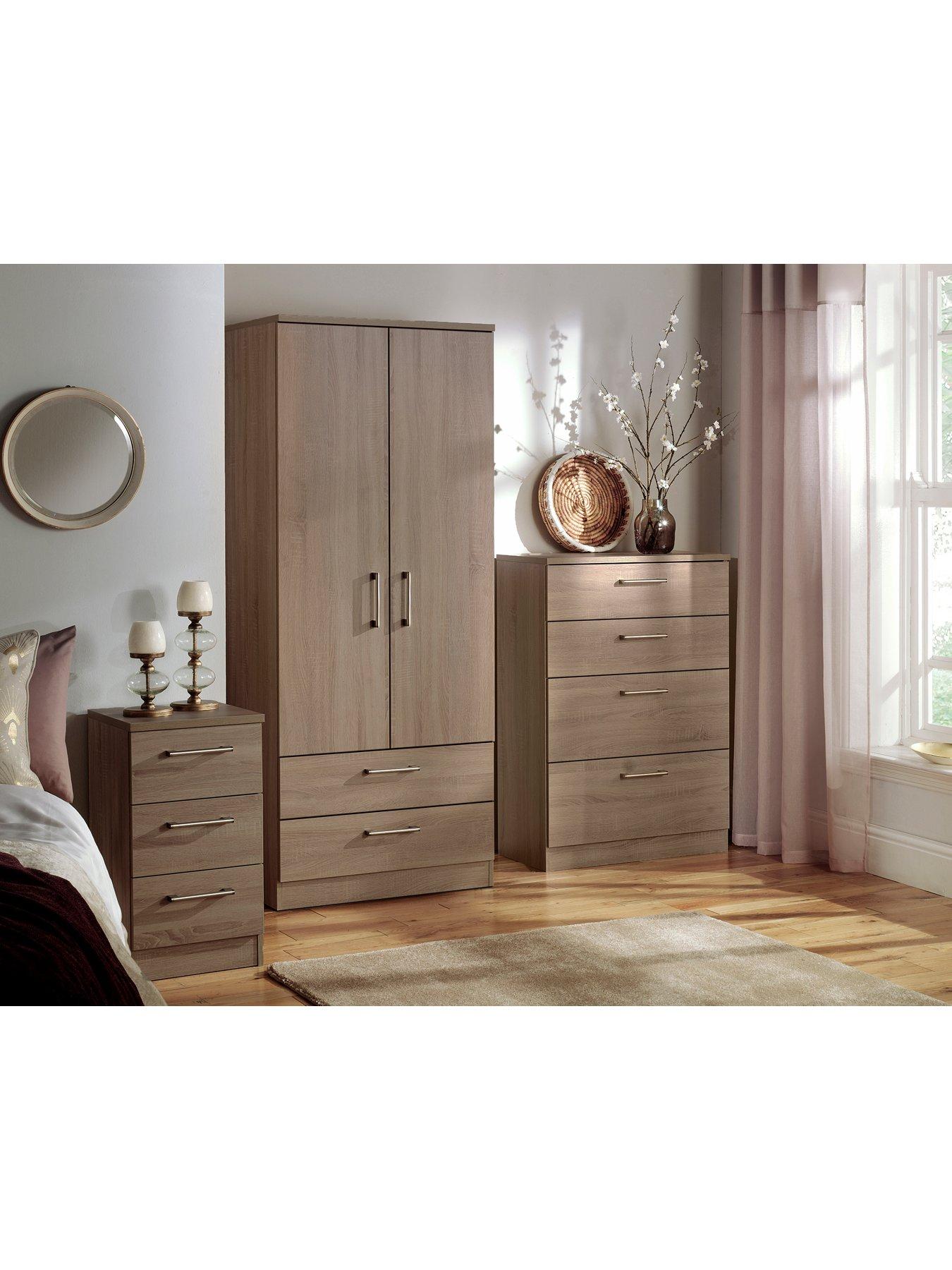 SWIFT Halton Ready Assembled 2 Drawer, 2 Door Wardrobe - FSC® Certified