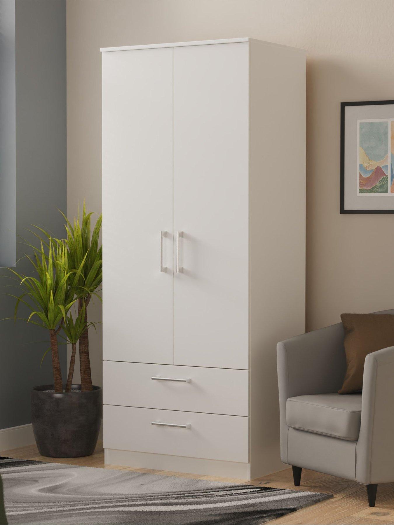 SWIFT Halton Ready Assembled 2 Drawer, 2 Door Wardrobe - FSC® Certified