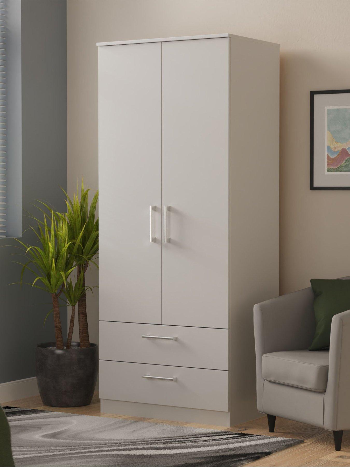 SWIFT Halton Ready Assembled 2 Drawer, 2 Door Wardrobe - FSC® Certified