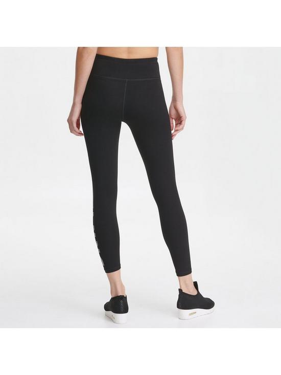 stillFront image of dkny-sport-track-logo-high-waist-leggings-black