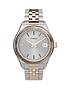  image of timex-waterbury-silver-and-gold-detail-date-dial-two-tone-stainless-steel-bracelet-ladies-watch