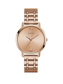 Guess Guess Guess Rose Gold Sunray Dial Rose Gold Stainless Steel Bracelet  ... Picture