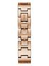  image of guess-tri-glitz-rose-gold-crystal-set-dial-stainless-steel-mesh-strap-ladies-watch