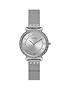  image of guess-jewel-silver-sunray-dial-stainless-steel-bracelet-ladies-watch
