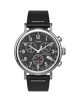 timex-timex-black-and-silver-detail-chronograph-dial-black-leather-strap-mens-watch