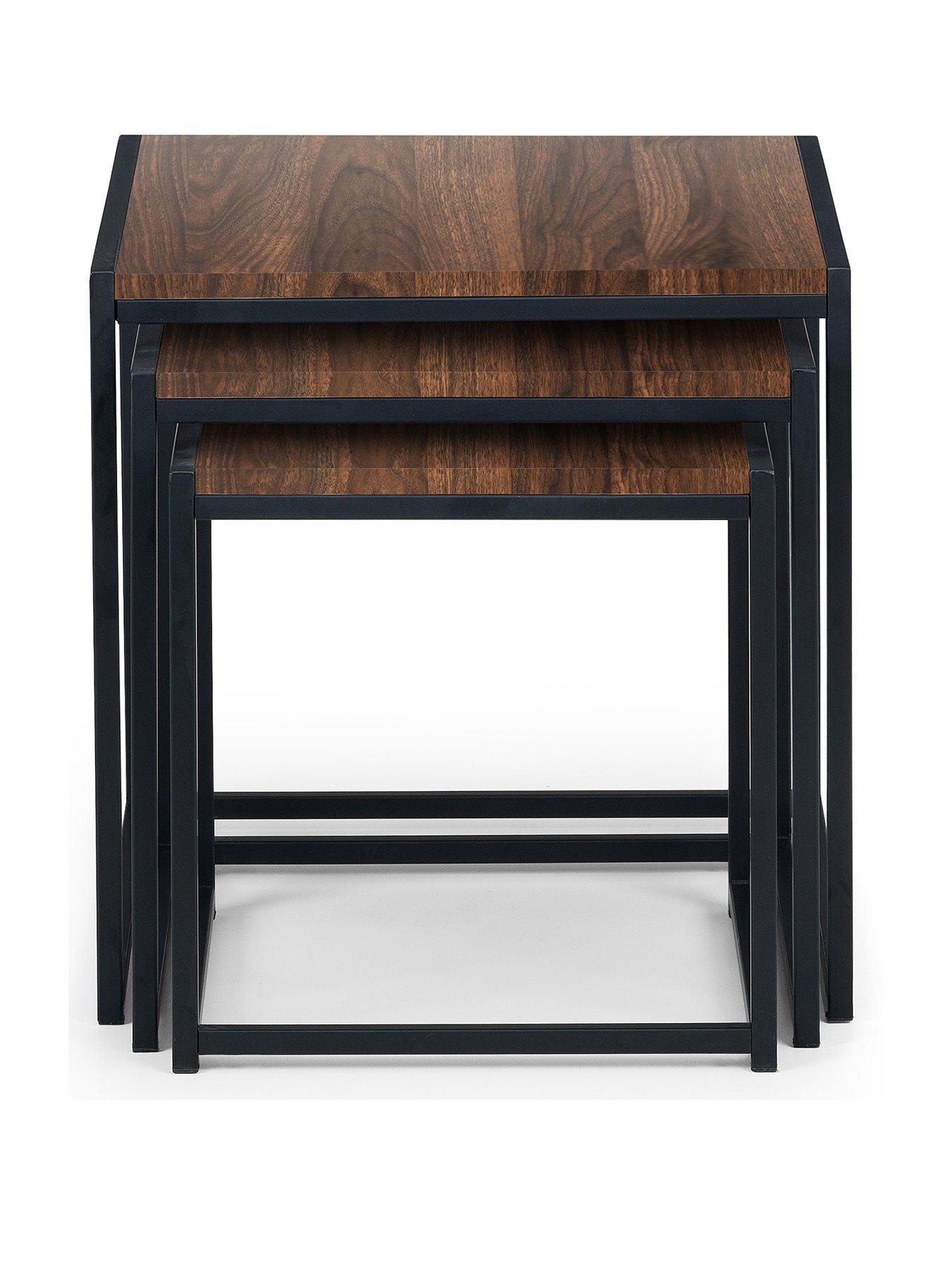 Image 2 of 4 of Julian Bowen Tribeca Nest of 3 Tables in Walnut