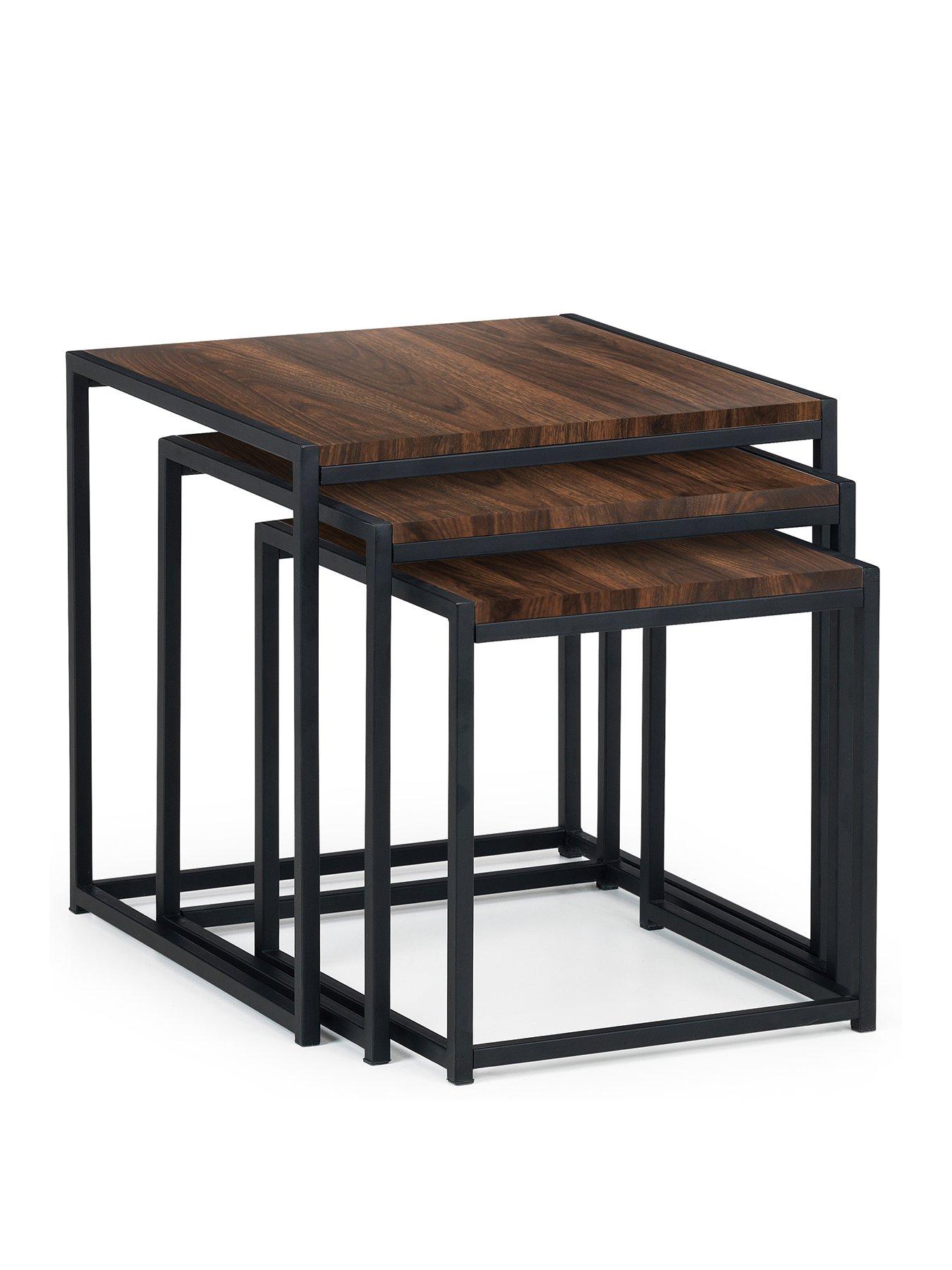 Image 3 of 4 of Julian Bowen Tribeca Nest of 3 Tables in Walnut