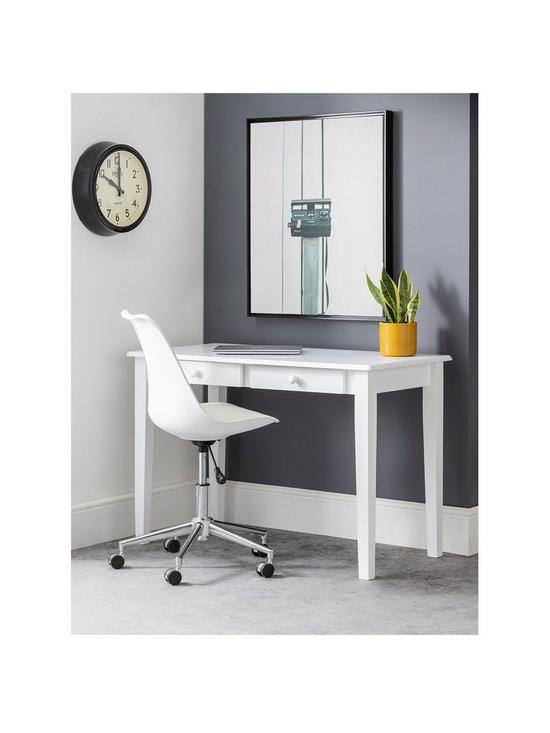 front image of julian-bowen-carrington-white-desk