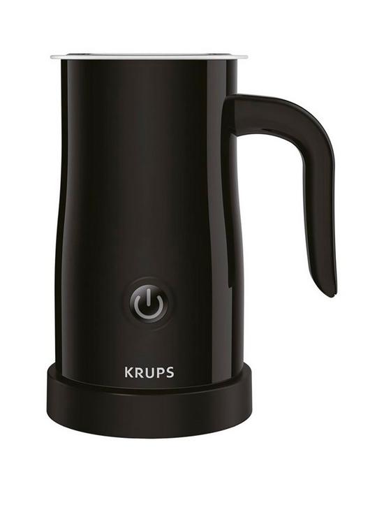 front image of krups-frothing-control-xl1008-milk-frother-black
