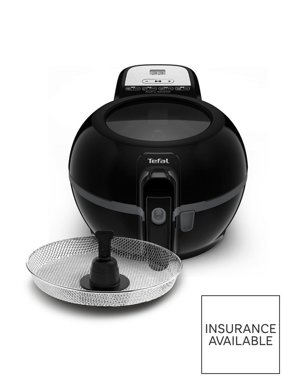 front image of tefal-actifry-advance-12kg-snacking-air-fryer-fz729840--nbspblack