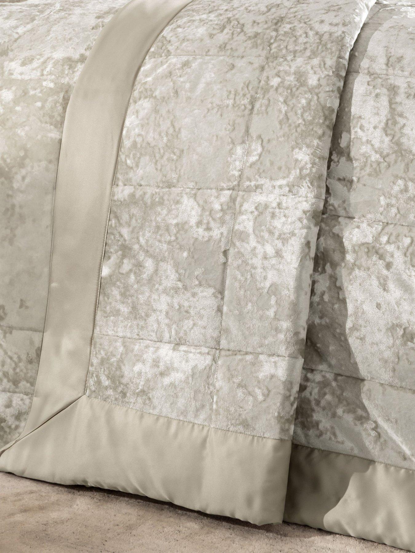 catherine-lansfield-crushed-velvet-bedspread-throw-natural
