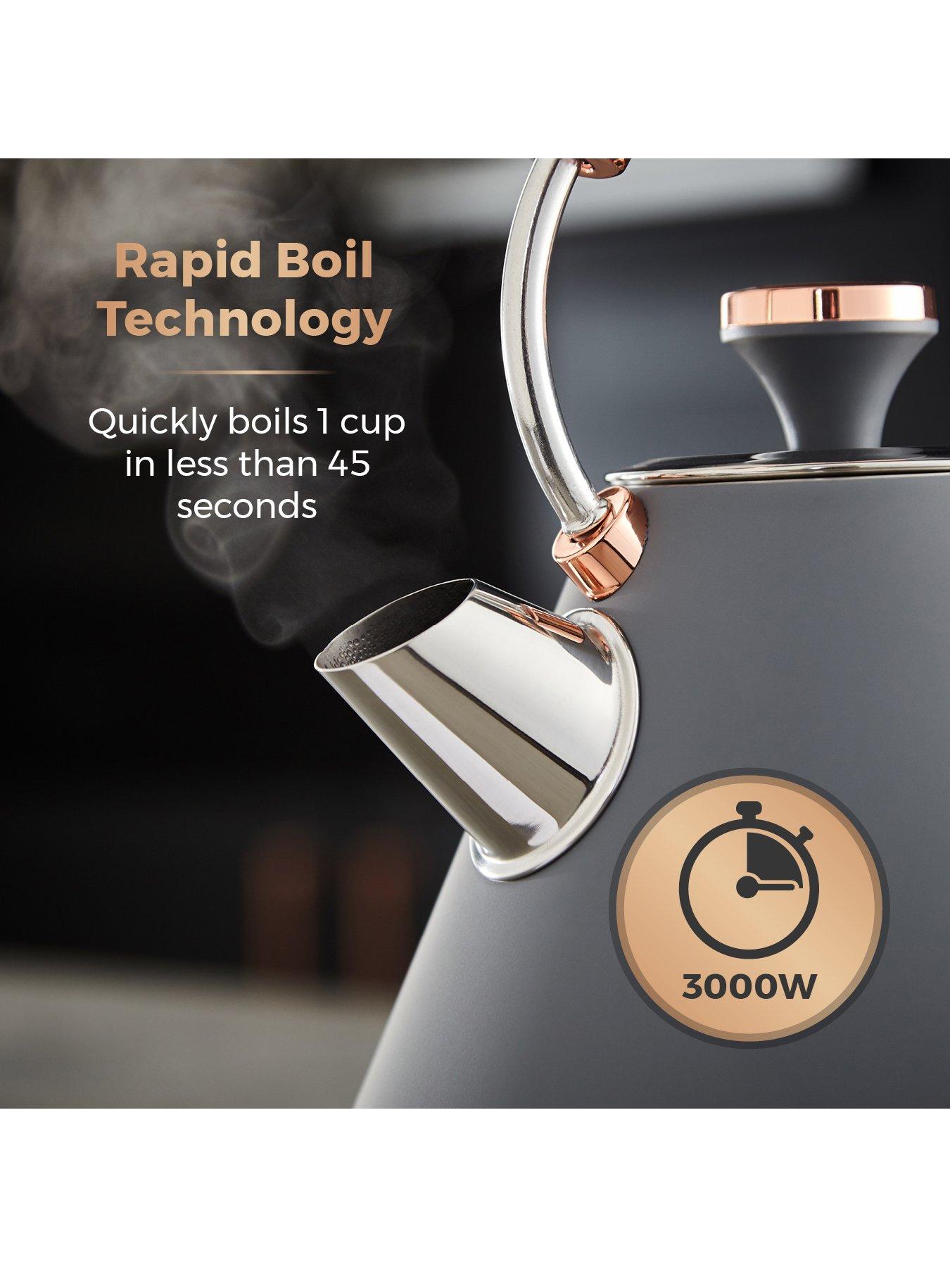 Tower Cavaletto Pyramid Kettle Grey Rose Gold Littlewoods