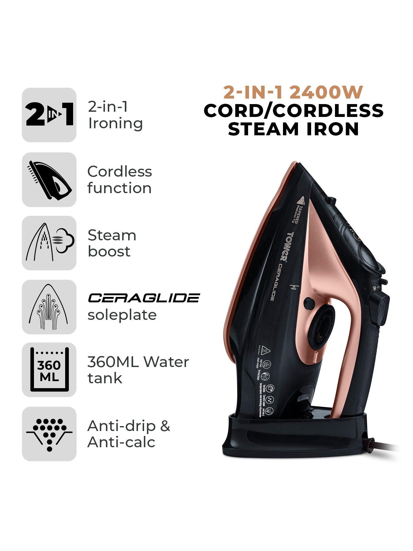 Image 2 of 6 of Tower 2400W&nbsp;Cordless Steam Iron