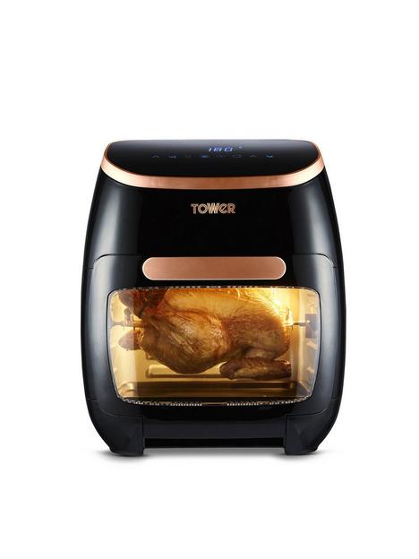 tower-nbspxpress-pro-vortx-5-in-1-digital-air-fryer-oven-11l-black-and-rose-gold-t17039rgb