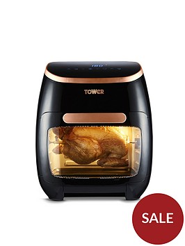 tower-nbspxpress-pro-vortx-5-in-1-digital-air-fryer-oven-11l-black-and-rose-gold-t17039rgb