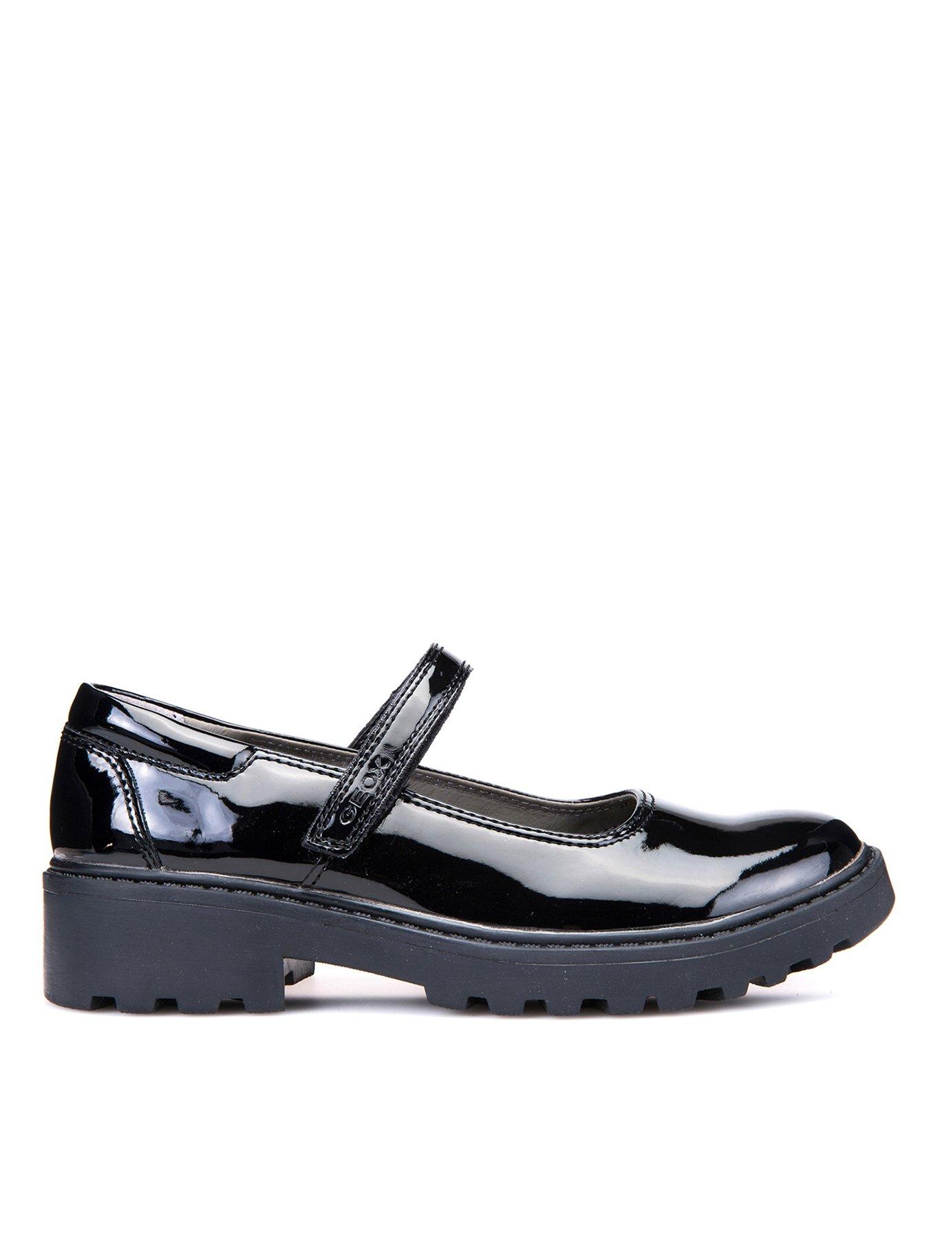 Image 3 of 6 of Geox Girls Casey Patent Mary Jane School Shoe - Black