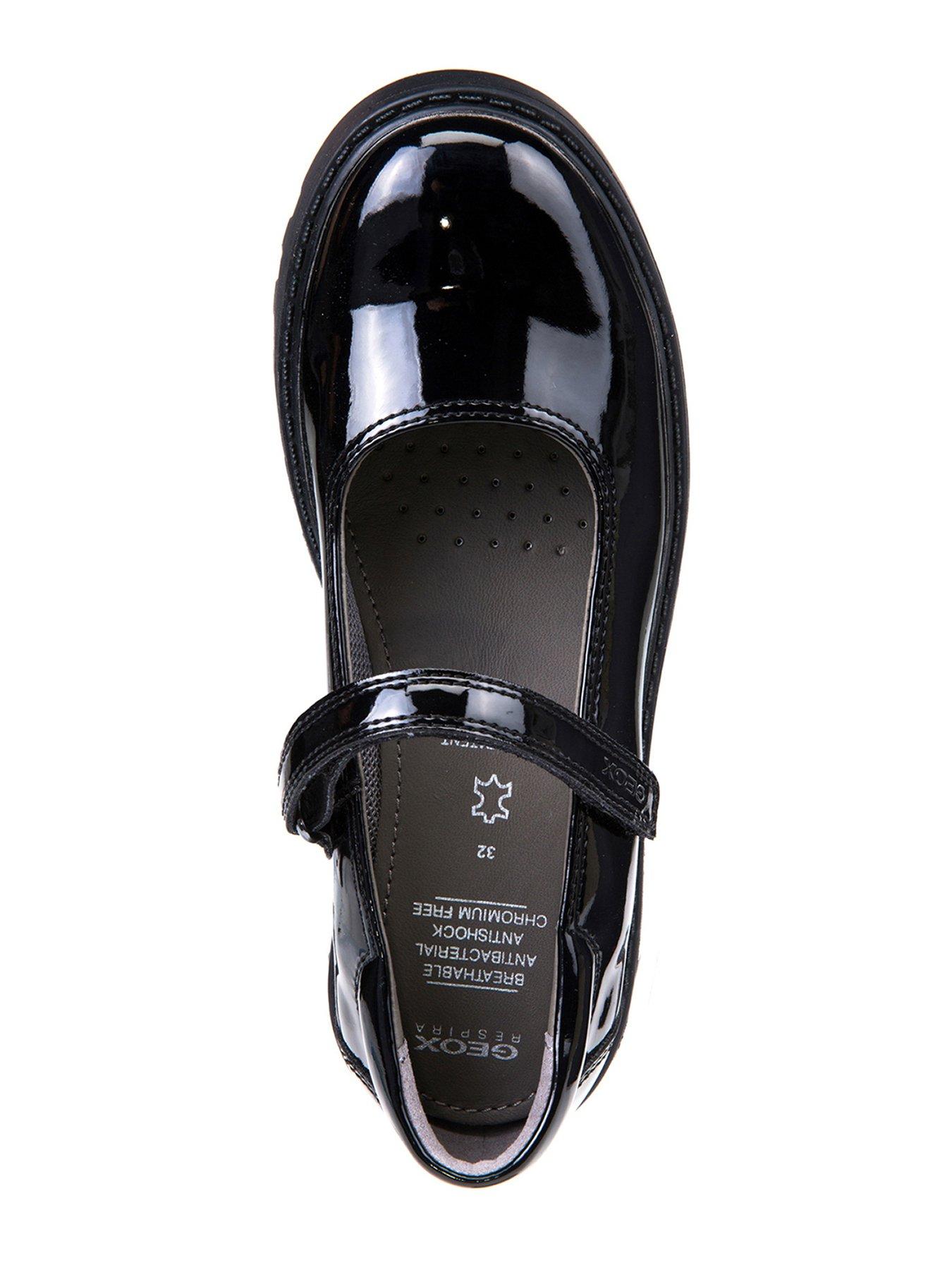 Image 4 of 6 of Geox Girls Casey Patent Mary Jane School Shoe - Black
