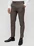 river-island-micro-check-skinny-fit-suit-trousers-brownfront