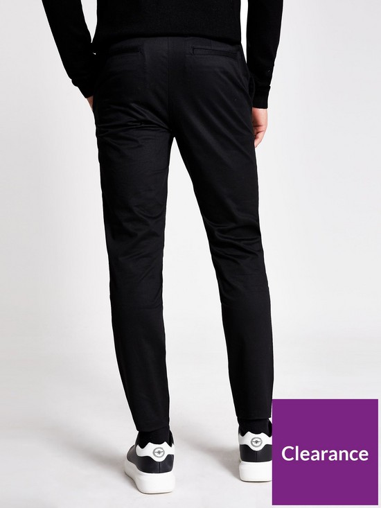 stillFront image of river-island-axis-skinny-chino-black