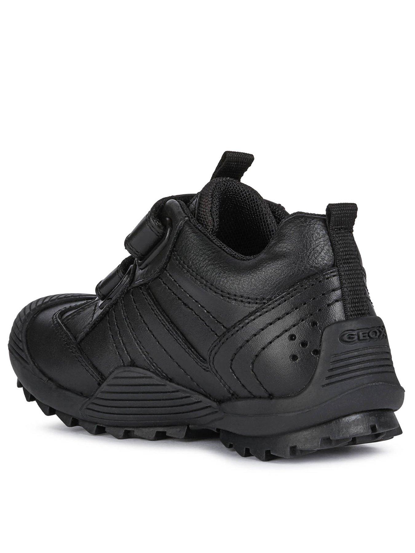 Image 2 of 6 of Geox Boys Savage Leather Strap School Shoe - Black