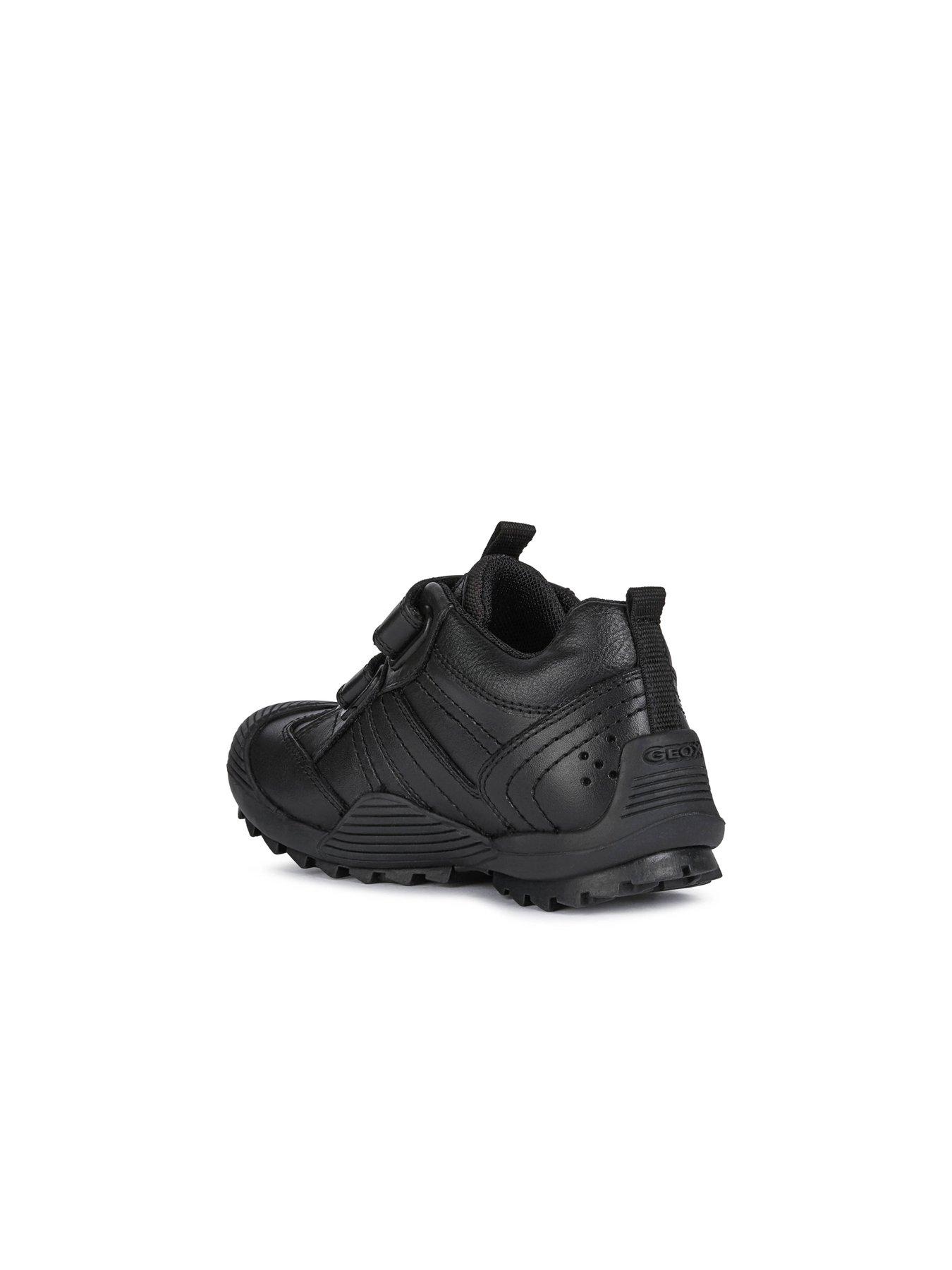 Image 6 of 6 of Geox Boys Savage Leather Strap School Shoe - Black