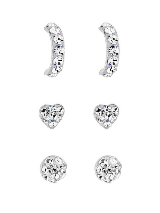 front image of simply-silver-sterling-silver-925-with-cubic-zirconia-embellished-stud-earrings
