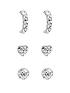  image of simply-silver-sterling-silver-925-with-cubic-zirconia-embellished-stud-earrings