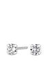 image of simply-silver-sterling-silver-3mm-round-brilliant-cubic-zirconia-stud-earrings