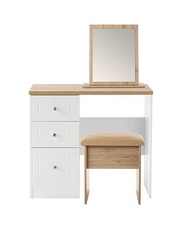 Swift Swift Naples Ready Assembled Dressing Table, Mirror And Stool Set Picture