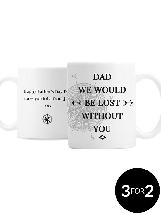 stillFront image of the-personalised-memento-company-personalised-dad-wed-be-lost-without-you-mug