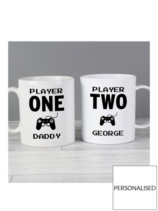 front image of the-personalised-memento-company-personalised-gamers-mug-set