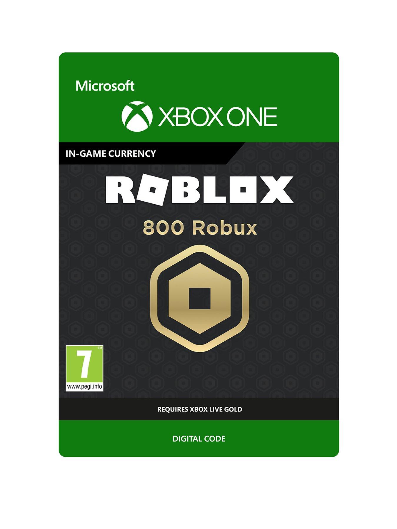 Xbox One 800 Robux For Xbox Digital Download Littlewoods Com - 800 robux