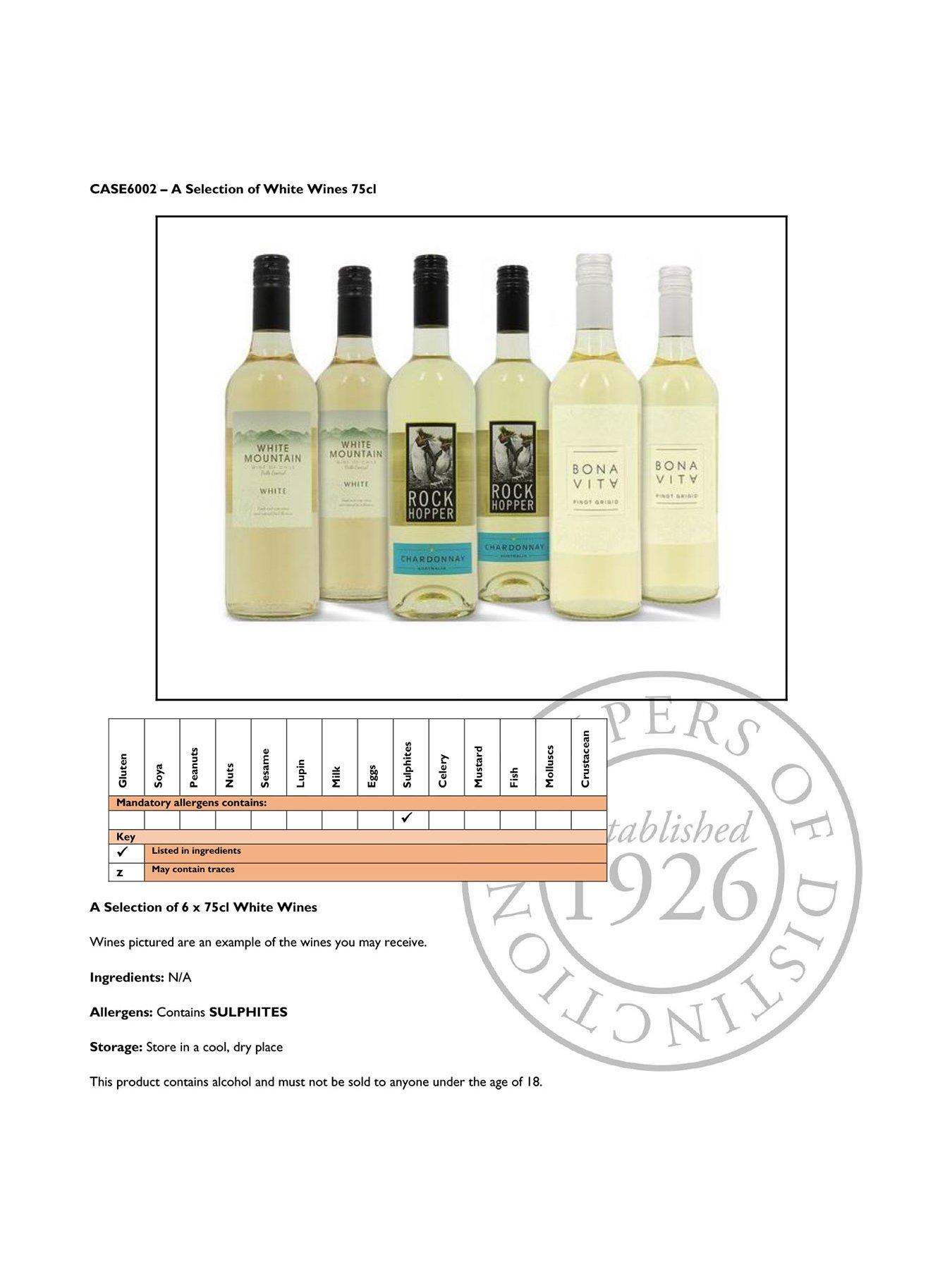 Mixed Case of White Wines